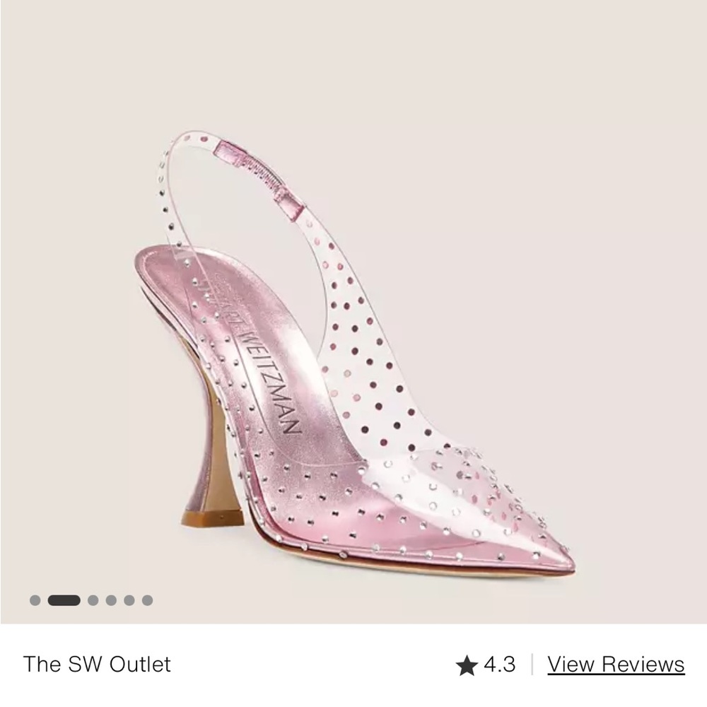 Stuart Weitzman glam x curve 100 sling back